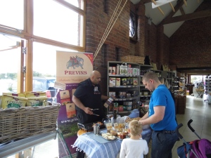 Enjoy free tasters from Previns in Apley Farm Shop