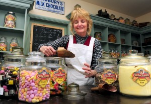 Blists Hill Victorian town, Sweet Shop's Gilly Clayton