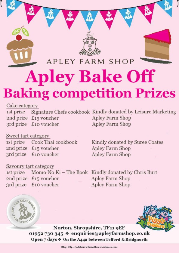 2016-04-18, Apley Bake Off baking competition prizes