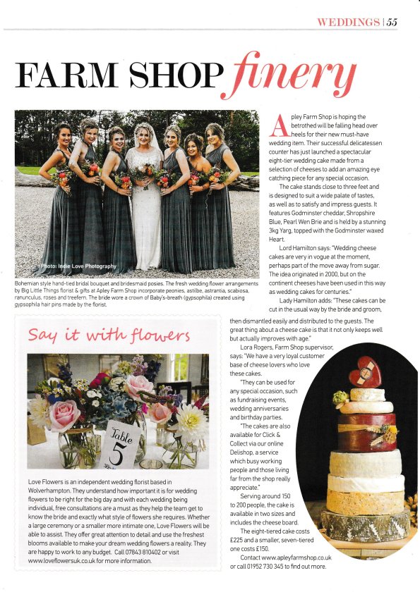 2016-09-05, Wolverhampton Magazine wedding cheese cake 001